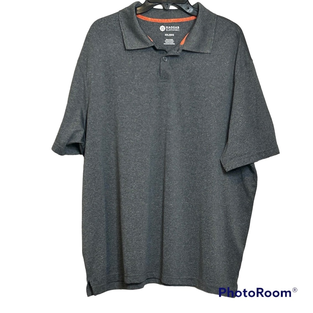 Men’s Haggar Polo XXL Short Sleeve Gray Shirt